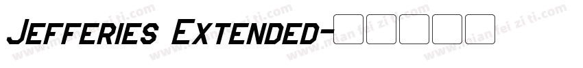 Jefferies Extended字体转换